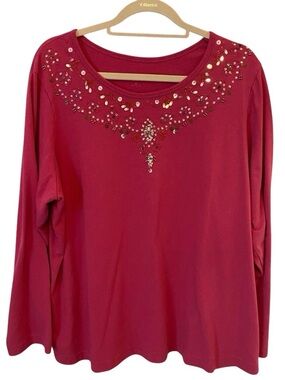 Bedford Fair long sleeve blouse 1X